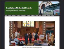 Tablet Screenshot of carshalton-methodist.org.uk